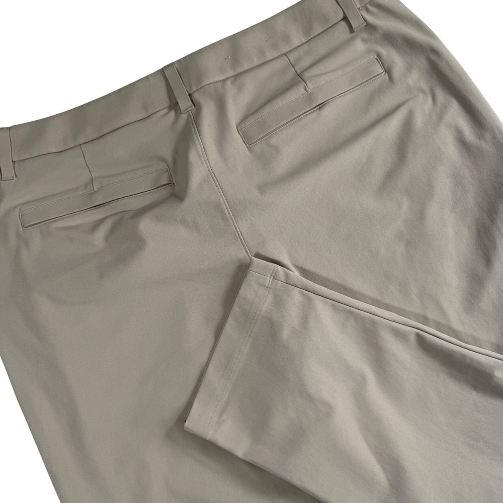 Lululemon ABC Pant Mens 36 Trench Tan Technical Chino Trouser Warpstreme